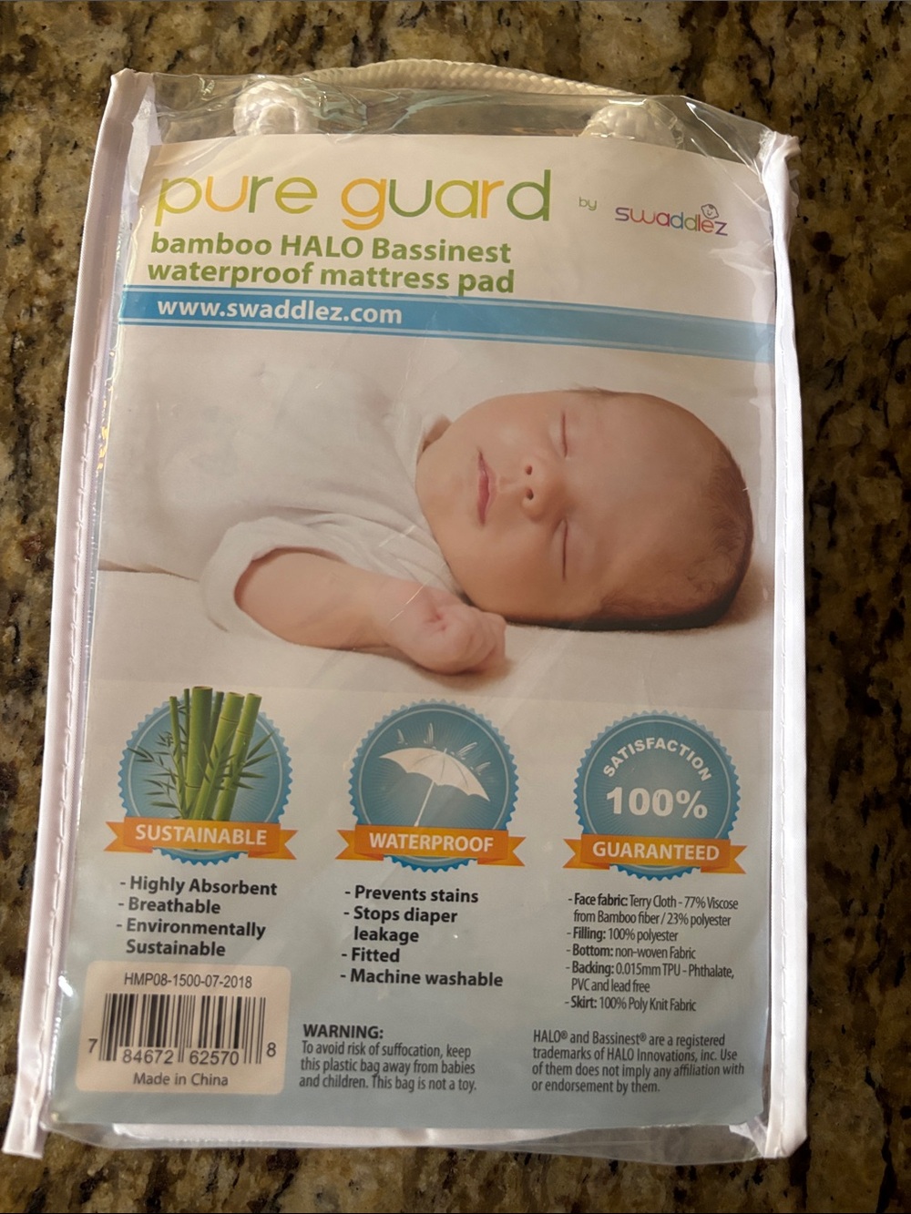 NEW Waterproof Halo Bassinest Mattress Protector Cover Pad Bamboo Swaddlez